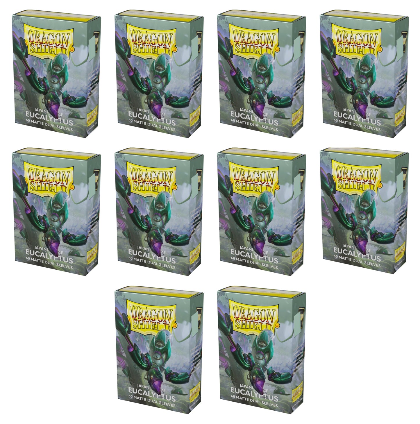 Dragon Shield Japanese (Yu-Gi-Oh Size) Card Sleeves Box - Matte Dual Eucalyptus