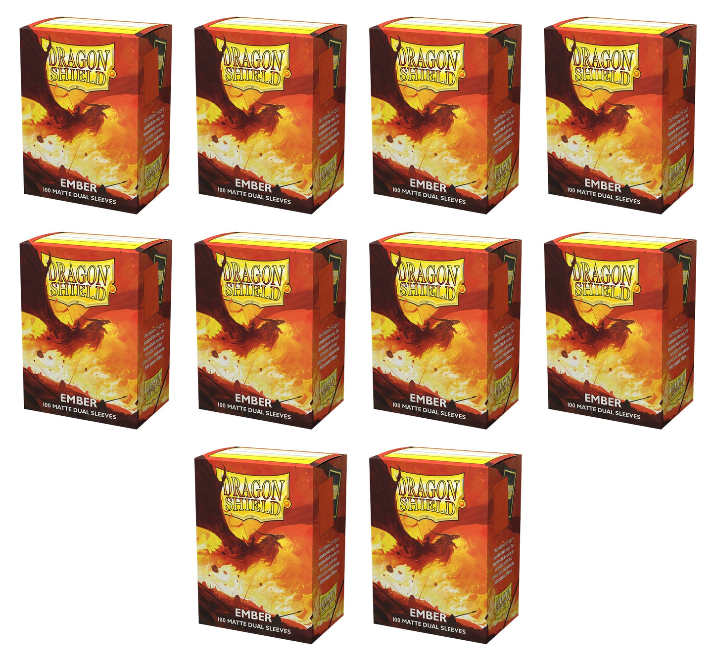 Dragon Shield Dual Sleeves Display Box - Matte Ember