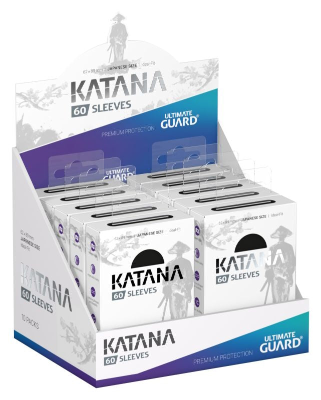 Ultimate Guard Katana Japanese Size Black Sleeves Box [10 packs]