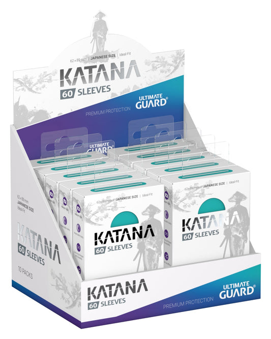 Ultimate Guard Katana Japanese Size Turquoise Sleeves Box [10 packs]